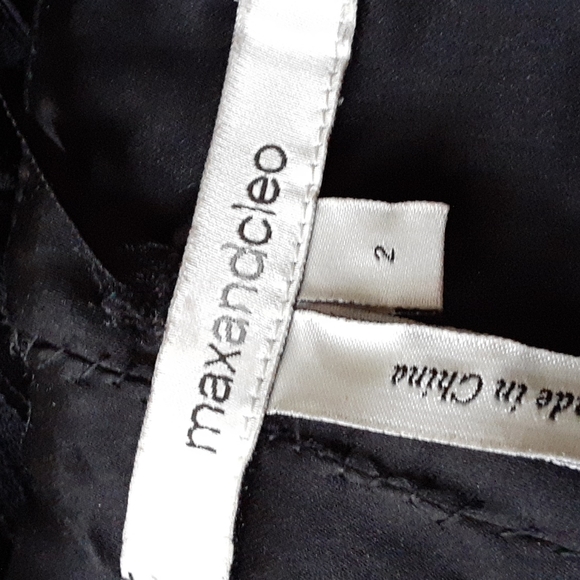 maxandcleo sz 2 satin bodice with rosettes on waist all the down stunning - Picture 9 of 9